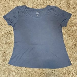 Pima Shirred-Back Tee